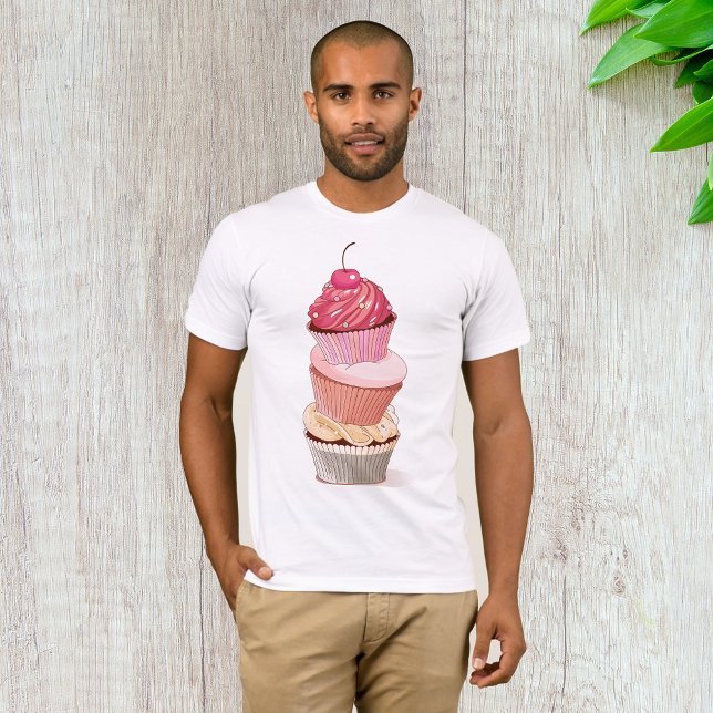 Chemise T-shirt pour hommes Cupcake Stack (Créateur téléchargé)