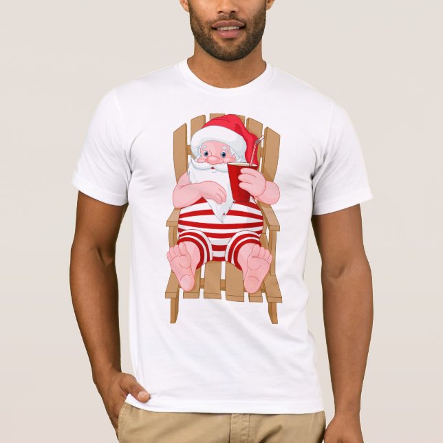 Chemise T-Shirt pour hommes de repos du Père Noël (Devant)