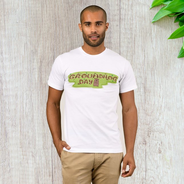Chemise T-Shirt pour hommes du Jour de la Marmotte (Créateur téléchargé)