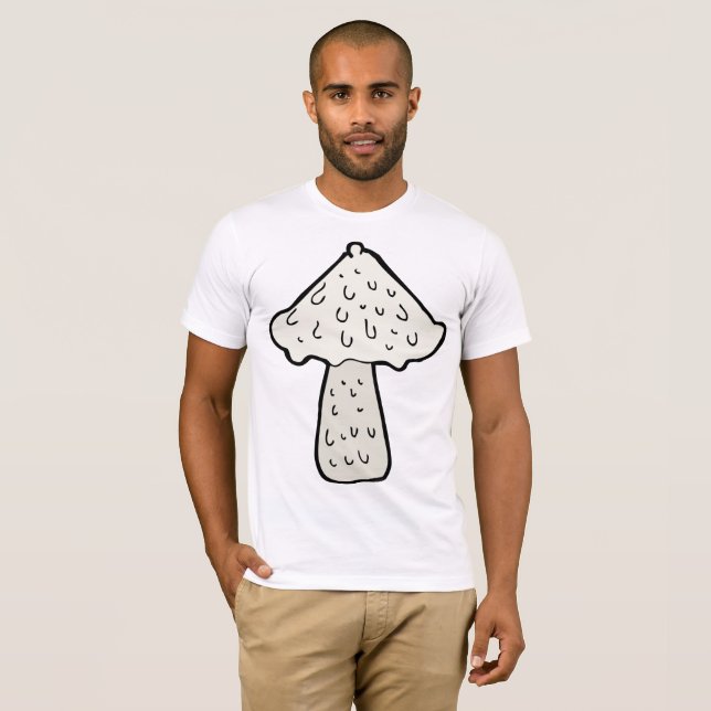Chemise T-Shirt Pour Mens De Champignons Laides (Devant entier)