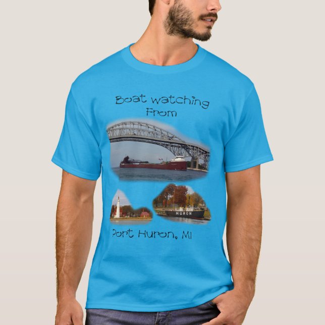 Chemise T-Shirt pour observer le bateau (Devant)
