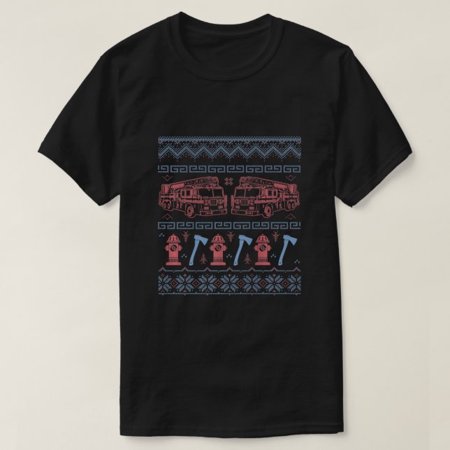 Chemise T-Shirt Premium pour pompier moche (Design devant)