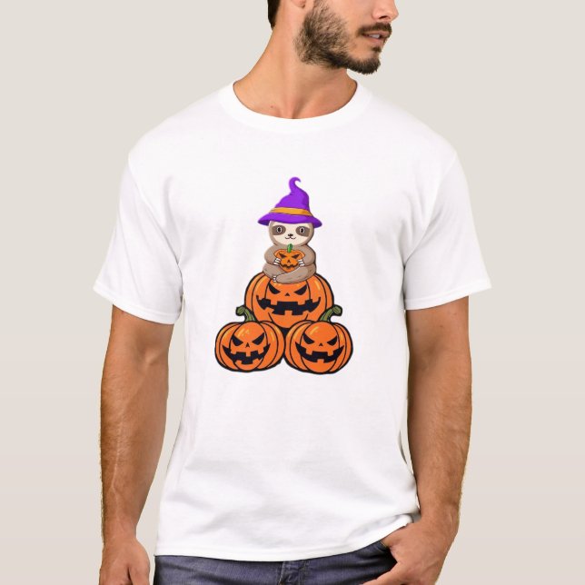 Chemise T-Shirt Premium Sloth Halloween (Devant)