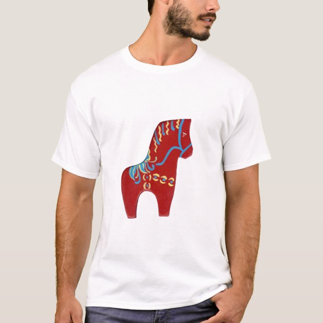Chemise T-shirt Red Dala Horse (Devant)