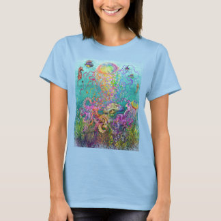 Chemise T-Shirt Robe Méduse Arc-en-Ciel