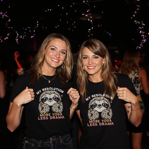 Chemise T-Shirt Sloth Yoga Buts - Plus de Yoga, mo