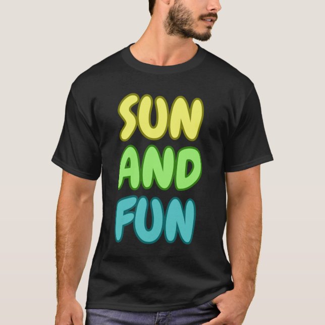 Chemise T-Shirt Soleil Et Amusement (Devant)