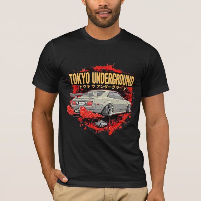 Chemise T-Shirt Tokyo Underground JDM Drift Car (Devant)