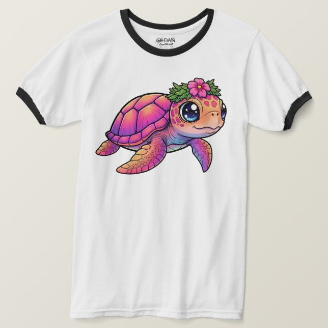 Chemise T-Shirt Tortue de Mer (Design devant)