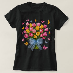 Chemise T-Shirt Tulipe & Papillon