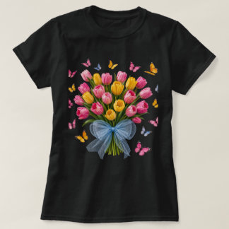 Chemise T-Shirt Tulipe & Papillon