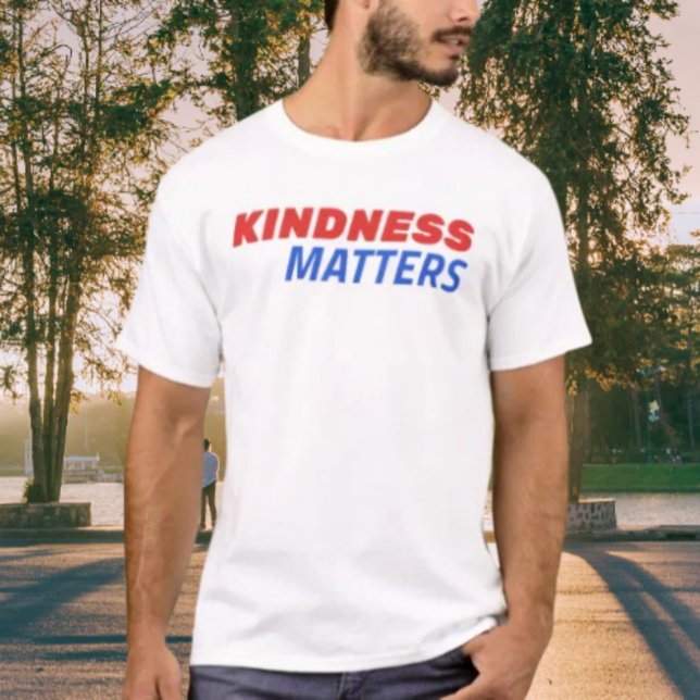 Chemise T-Shirt USA Kindness Matters - Rouge & Ble (Créateur téléchargé)