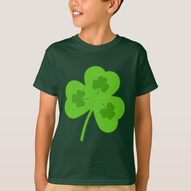 CHEMISE T-Shirt VERT TRÈFLE DE LA SAINT-PATRICK (Devant)
