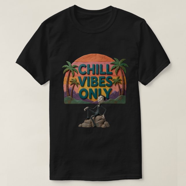 Chemise T-Shirt Vibes Détendus (Design devant)