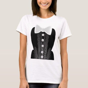 Chemise T-shirts Mignon Formel Noeud papillon