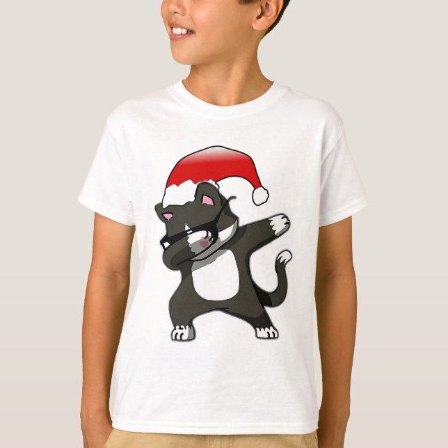 Chemise tamponnante de chat - T-shirt drôle mignon (Devant)