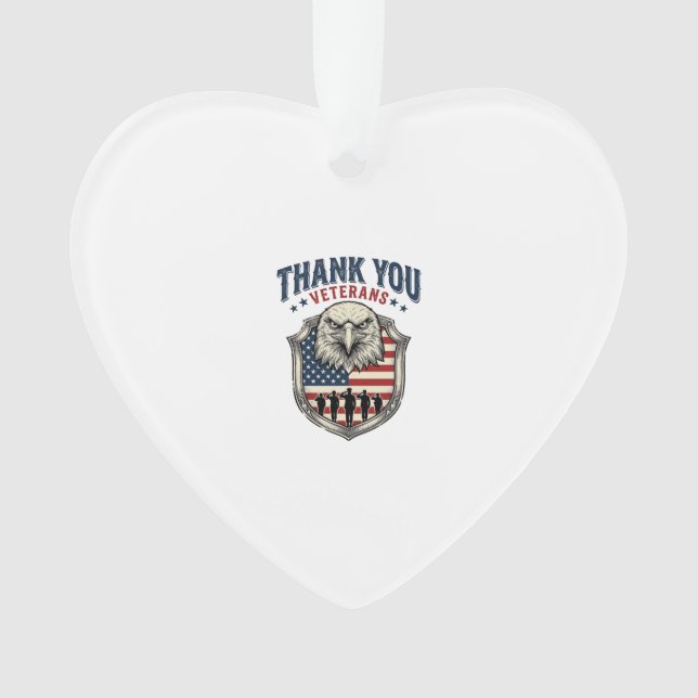 Chemise Thank You Veterans Patriotic Eagle Shield_ (devant)