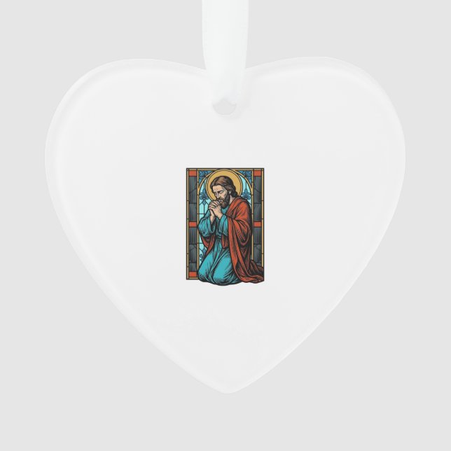 Chemise vectorielle de figure religieuse priant vi (devant)