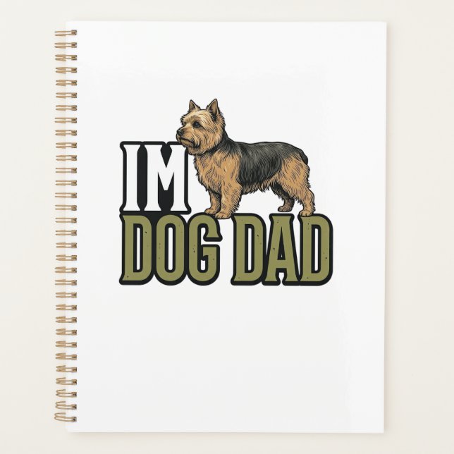 Chemise vintage avec gravure de terrier pour papa_ (Devant)