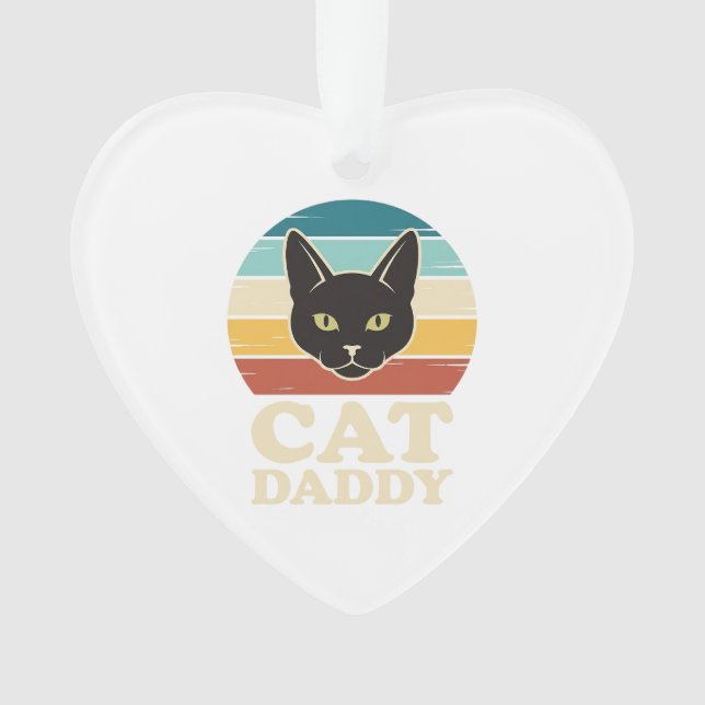 Chemise Vintage Cat Daddy Black Cat Retro Sunset D (devant)