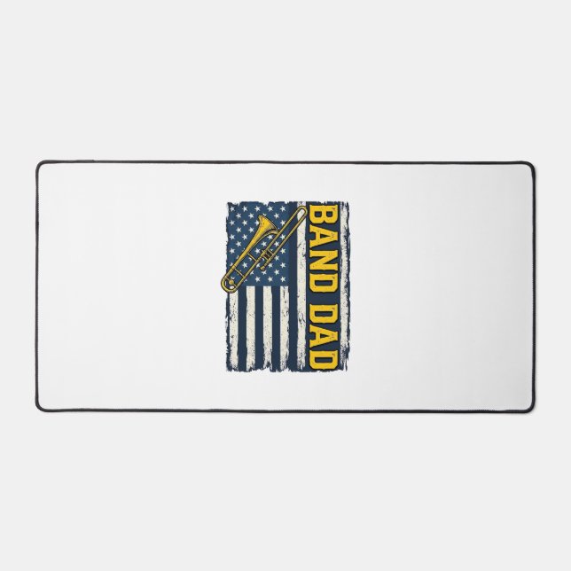 Chemise vintage drapeau américain trombone papa de (Recto)