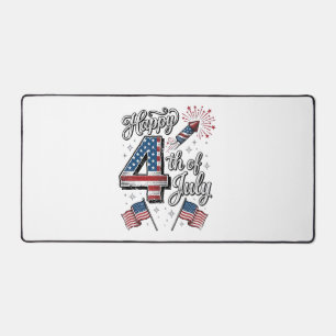 Chemise Vintage Happy 4 juillet Fête Patriotique F
