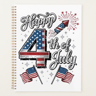 Chemise Vintage Happy 4 juillet Fête Patriotique F
