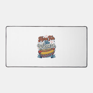 Chemise vintage hot dog Here For The Wieners_1