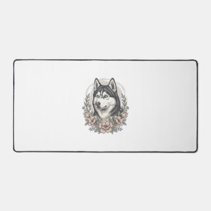 Chemise vintage Husky Floral Portrait Design_1