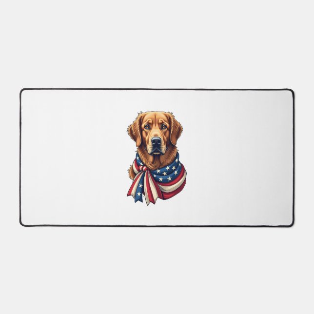 Chemise Vintage Old Glory Golden Retriever 2 (Recto)