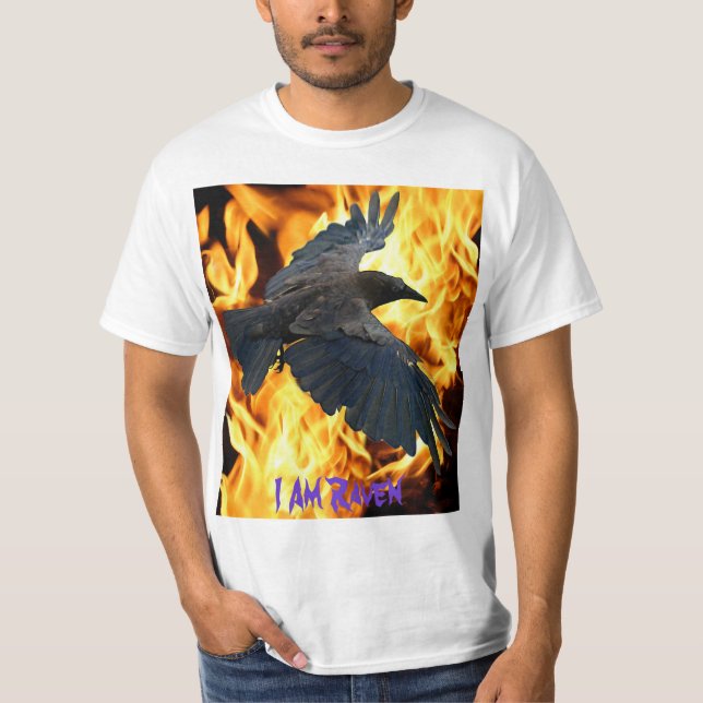 Chemise volante Raven & Flames T-shirt amoureux du (Devant)
