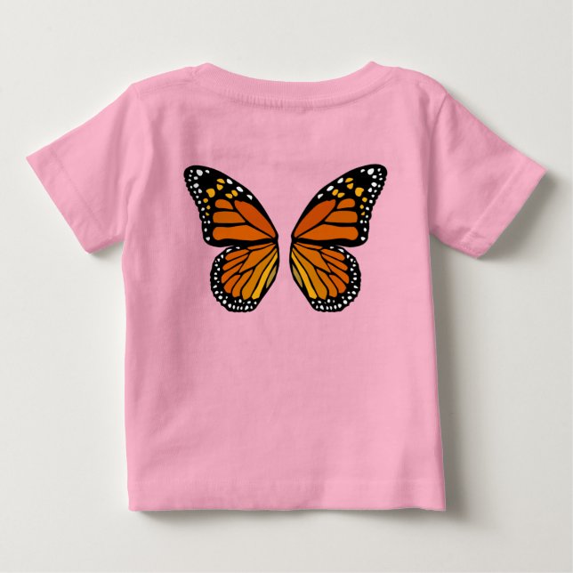 Chemises bébé papillon Mignons T-shirts de papillo (Dos)
