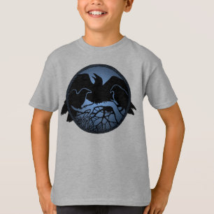 Chemises corbeaux pour enfants Corbeau d'art Sweat