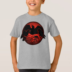Chemises corbeaux pour enfants Corbeau d'art Sweat