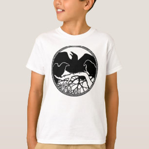 Chemises corbeaux pour enfants Corbeau d'art Sweat