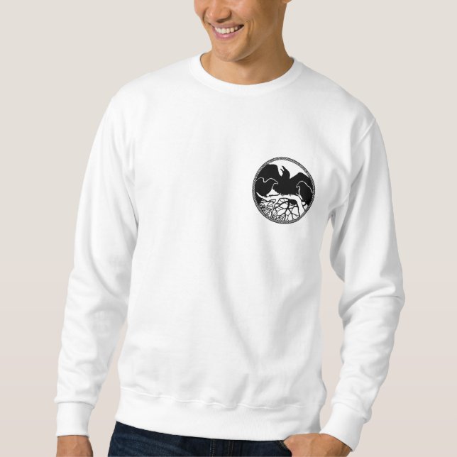 Chemises d'art autochtones Raven Sweatshirt Unisex (Devant)