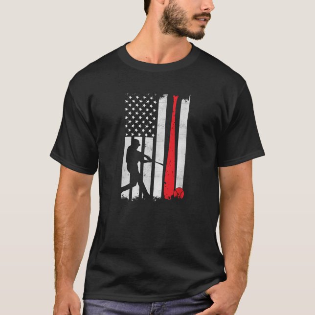 Chemises de baseball - T-shirts du drapeau du base (Devant)