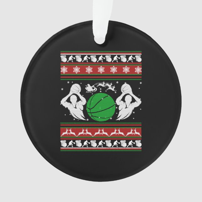 Chemises de basket-ball - Chemise de Noël de baske (devant)