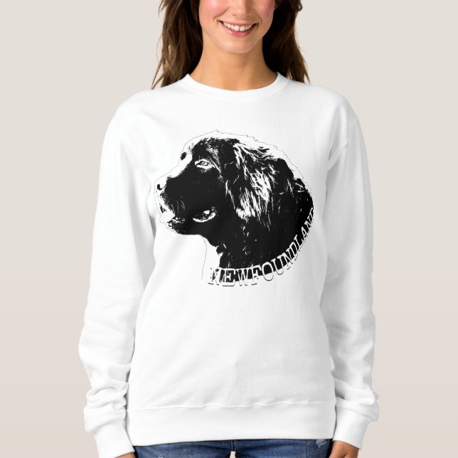 Chemises de chien de Terre-Neuve Sweatshirt (Devant)