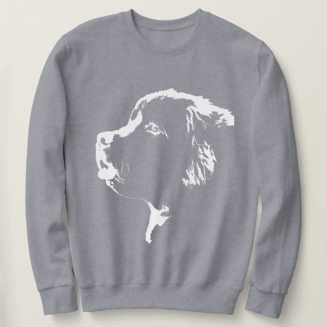 Chemises de chien de Terre-Neuve Sweatshirt de Ter (Design devant)