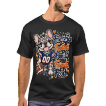 Chemises de Frenchie & Football d'automne T-shirt