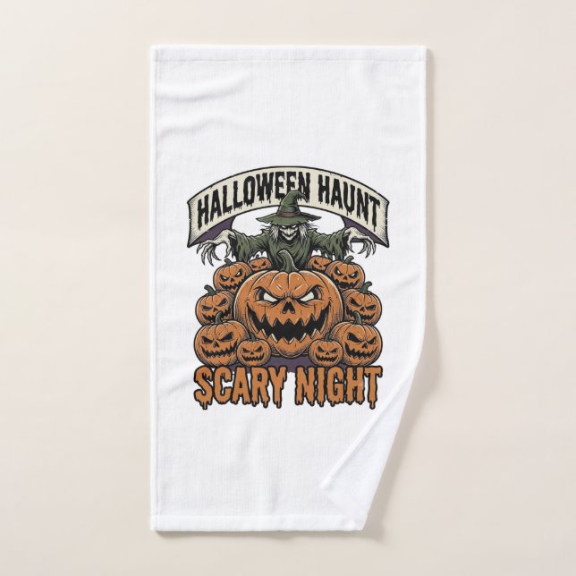 Chemises de gravure vintage citrouilles Halloween  (Serviette à main)