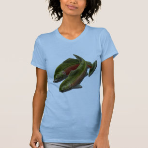 Chemises de pêche Coho Saumon T-shirts femmes