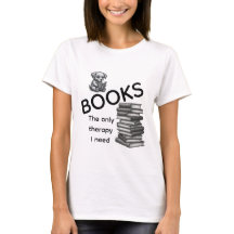 Chemises de thérapie avec des livres | Tshirt mign