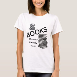 Chemises de thérapie avec des livres | Tshirt mign