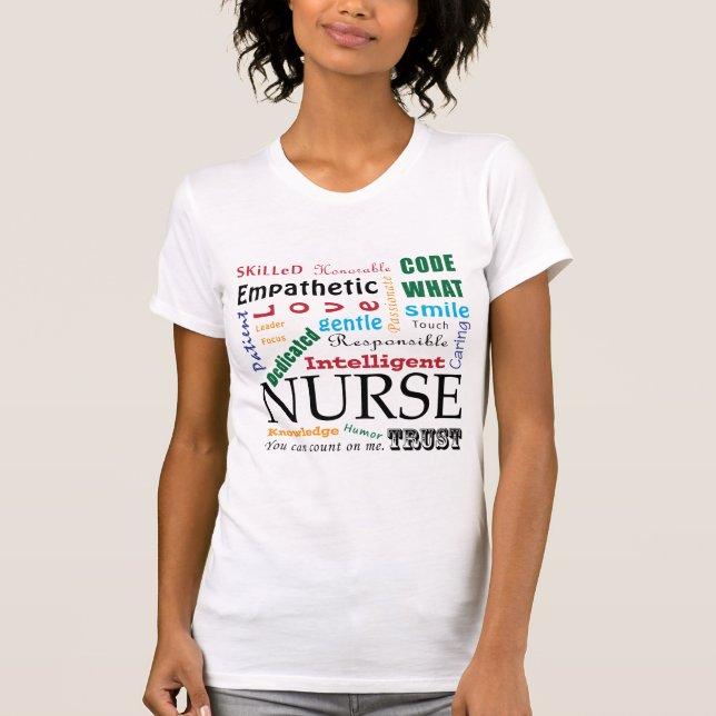 Chemises de traits infirmiers T-shirts Semaine des (Devant)