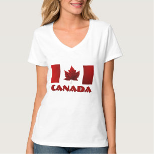 Chemises en souvenir T-shirt Flag Canada pour femm