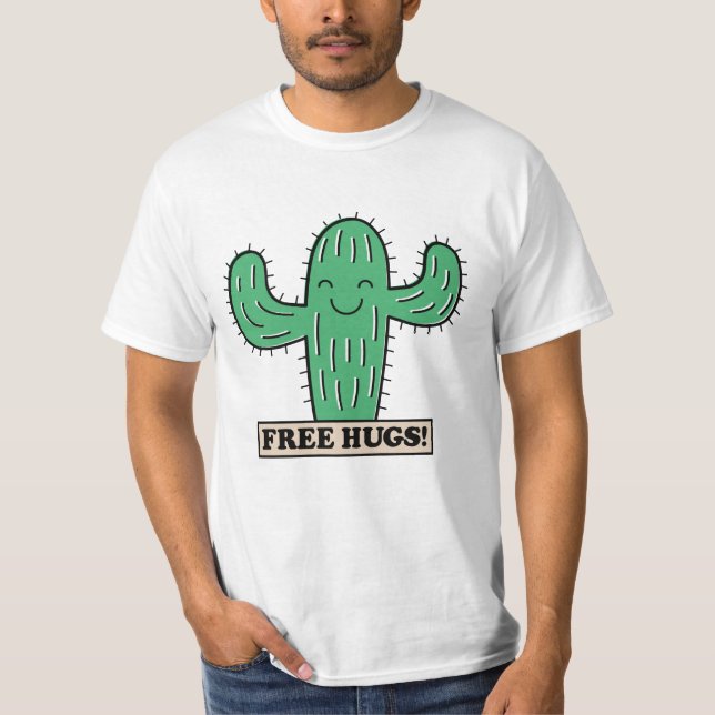 Chemises et vestes de Cactus Hugs gratuites (Devant)
