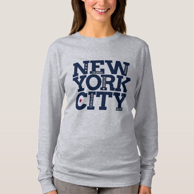 Chemises et vestes de New York City Typography (Devant)