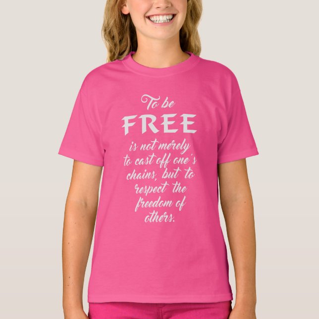 Chemises et vestes Freedom Quote (Devant)